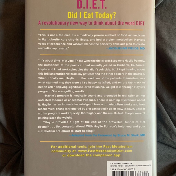 The fast metabolism diet hardcover book - Picture 2 of 2